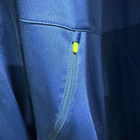 Nike Men's Dri-Fit Strike Full Zip Hooded Jacket, Navy, XL - Picture 7 of 7